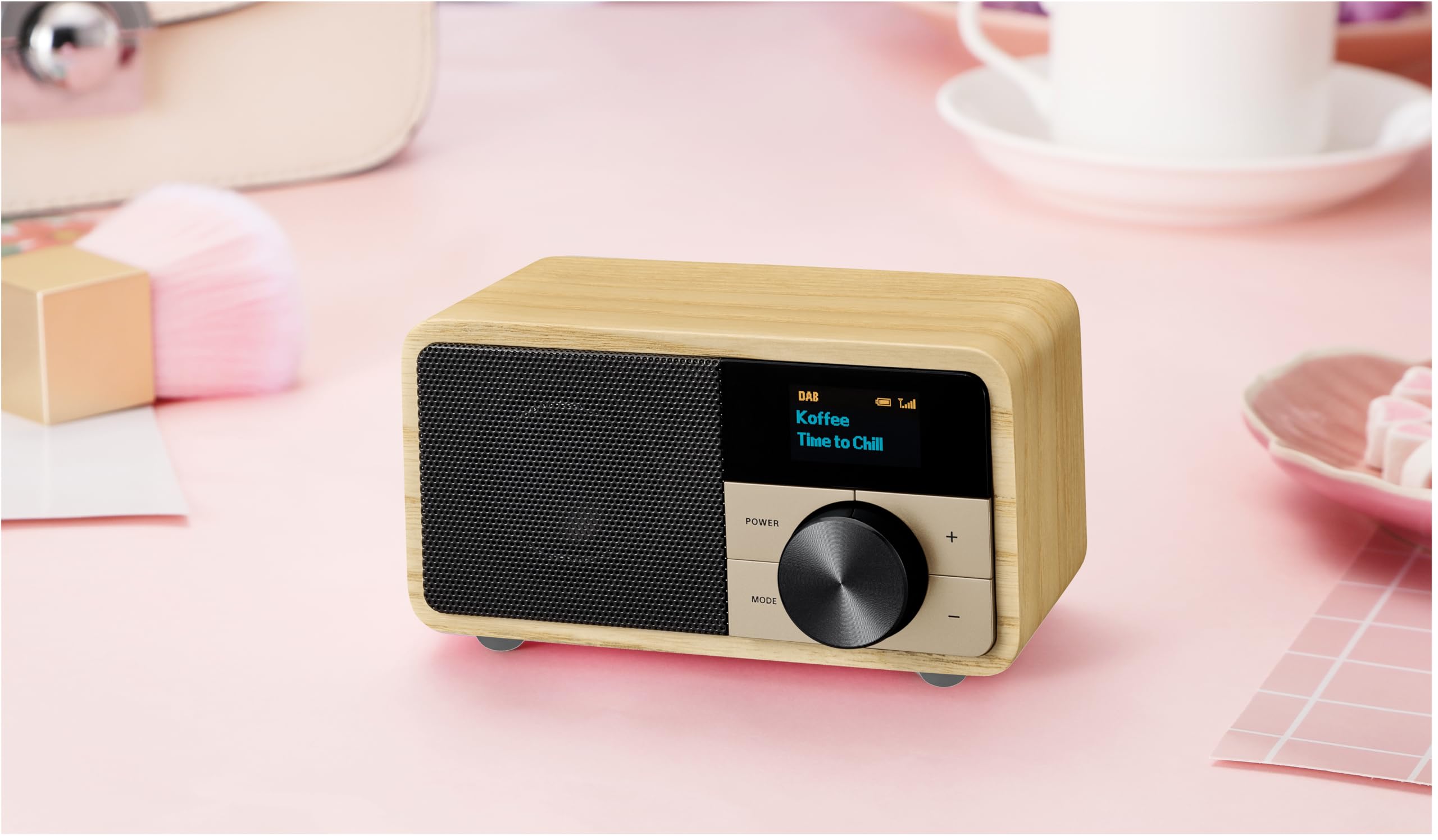 sangean-ddr-7-mini-radio-dab-fm-bluetooth-legno-chiaro image 4