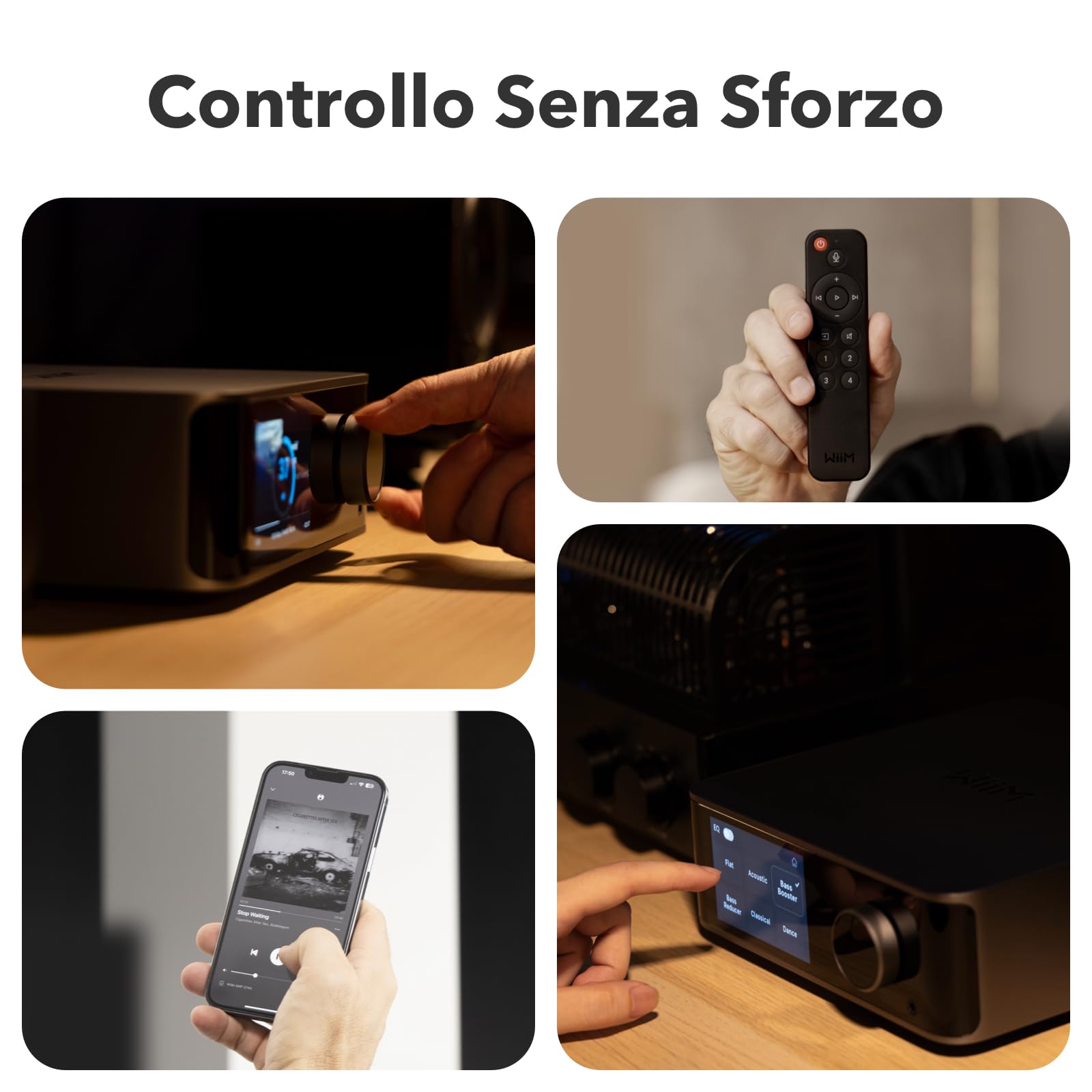 wiim-ultra-streamer-musicale-hi-res-con-touchscreen-e-dac-ess-grigio image 5