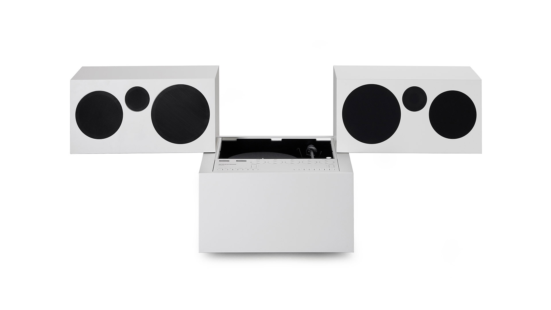 brionvega-totem-bianco-radio-verticale-design image 1