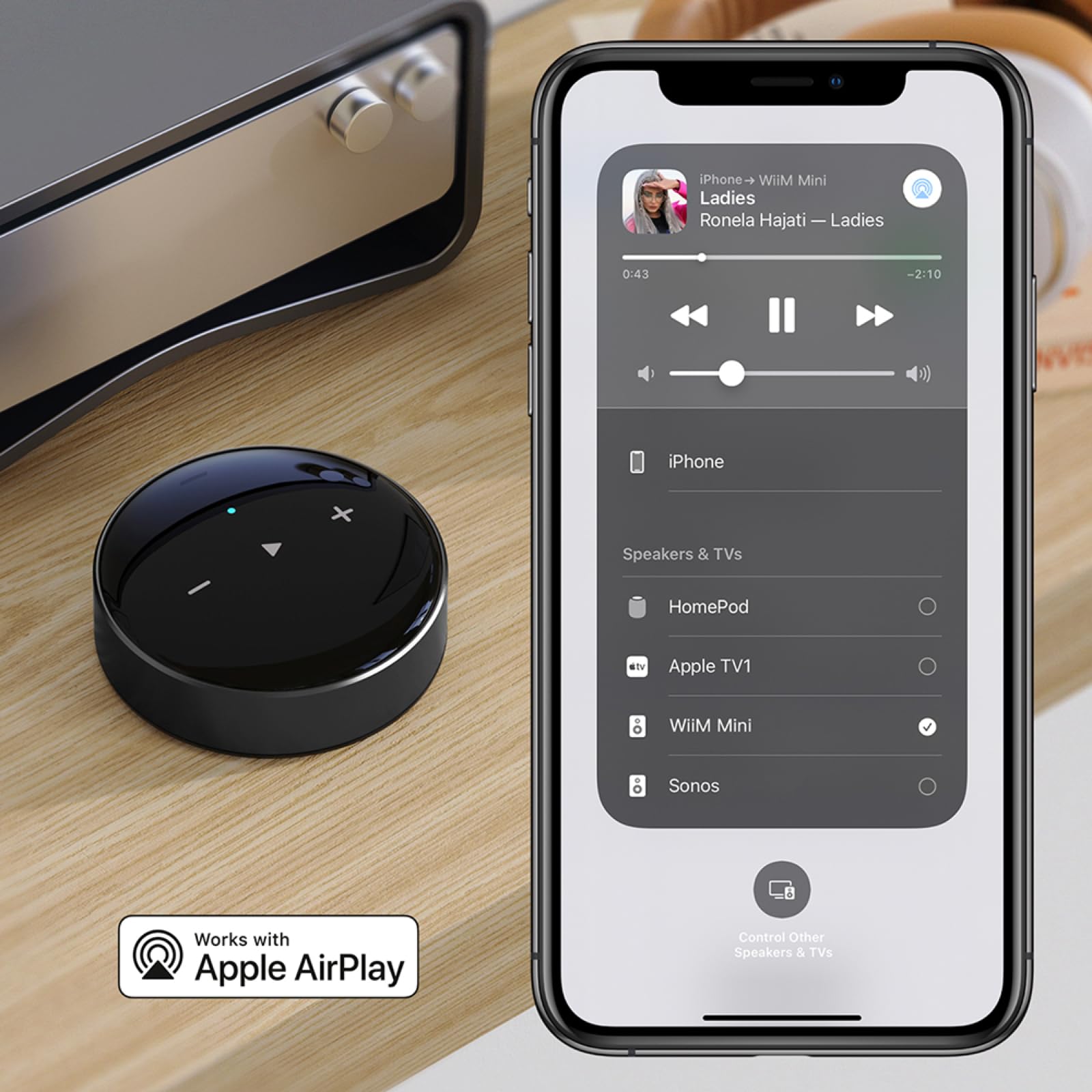 wiim-mini-streamer-musicale-per-stereo-con-airplay-2-e-audio-hi-res image 4