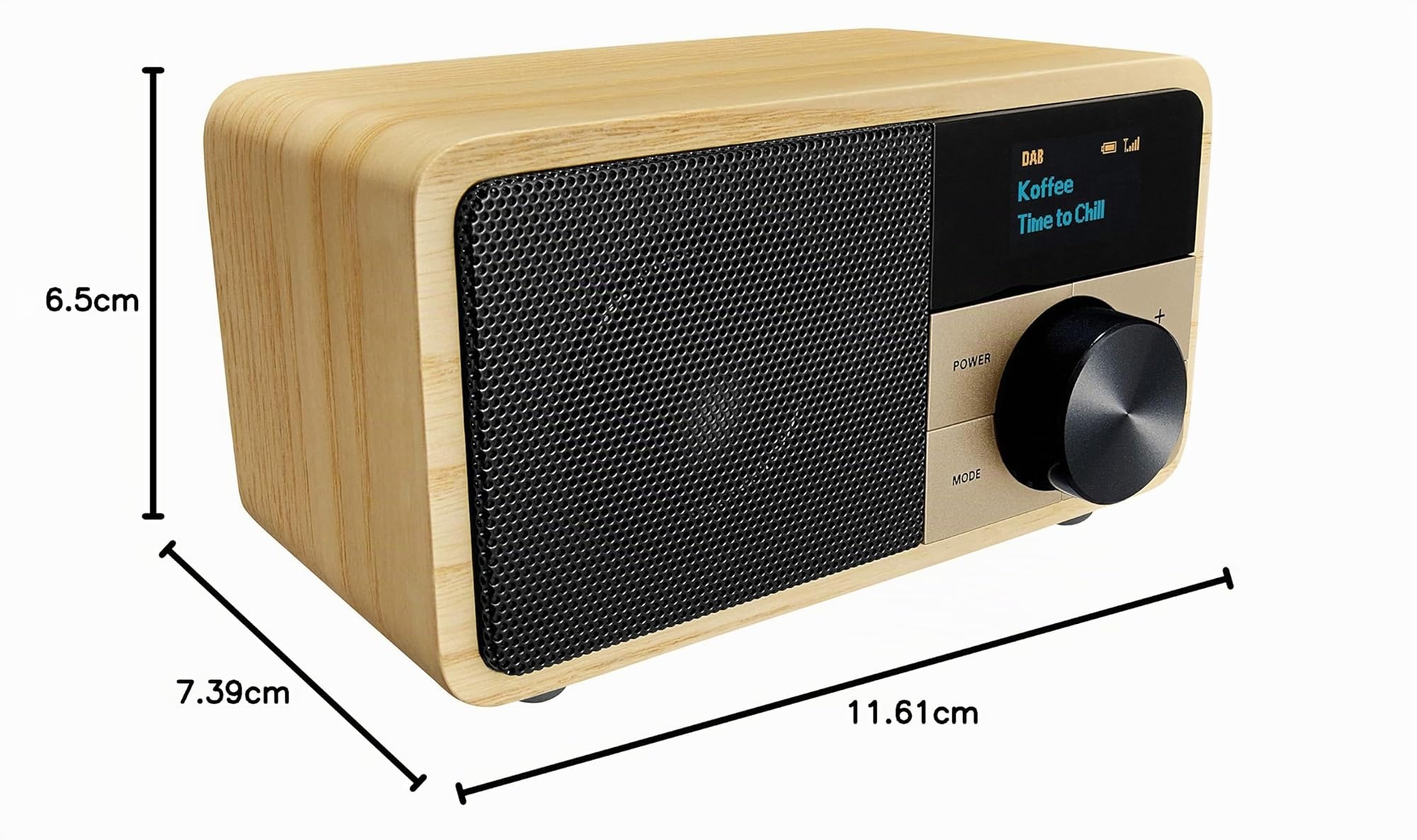 sangean-ddr-7-mini-radio-dab-fm-bluetooth-legno-chiaro image 7