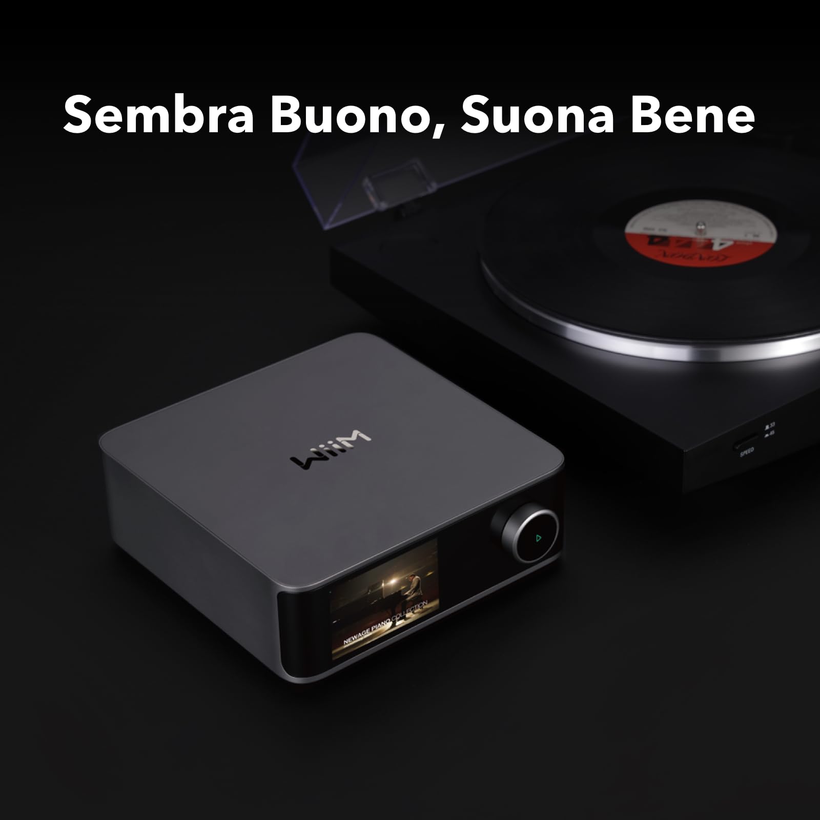 wiim-ultra-streamer-musicale-hi-res-con-touchscreen-e-dac-ess-grigio image 3