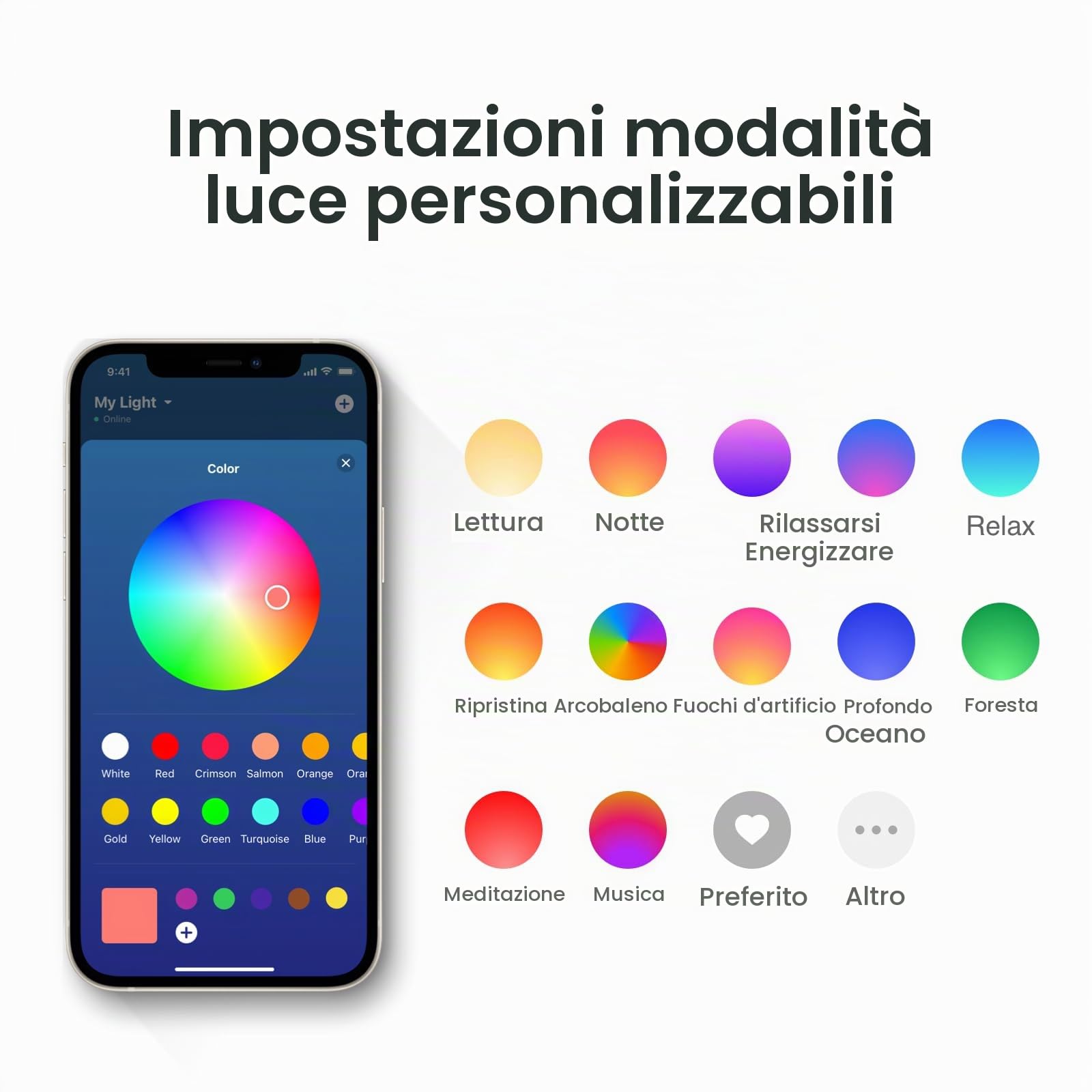 wiim-wake-up-light-sveglia-alba-con-alexa-argento-lucido image 8