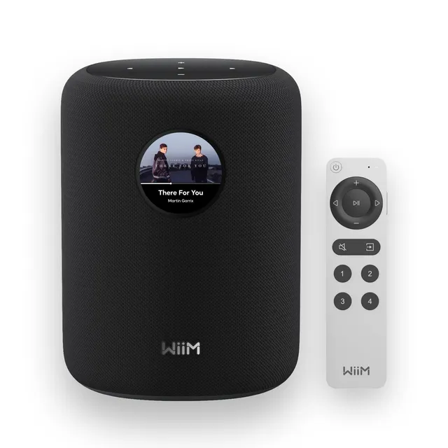 wiim-sound-smart-speaker-hi-res-wifi-con-touchscreen-nero image 1