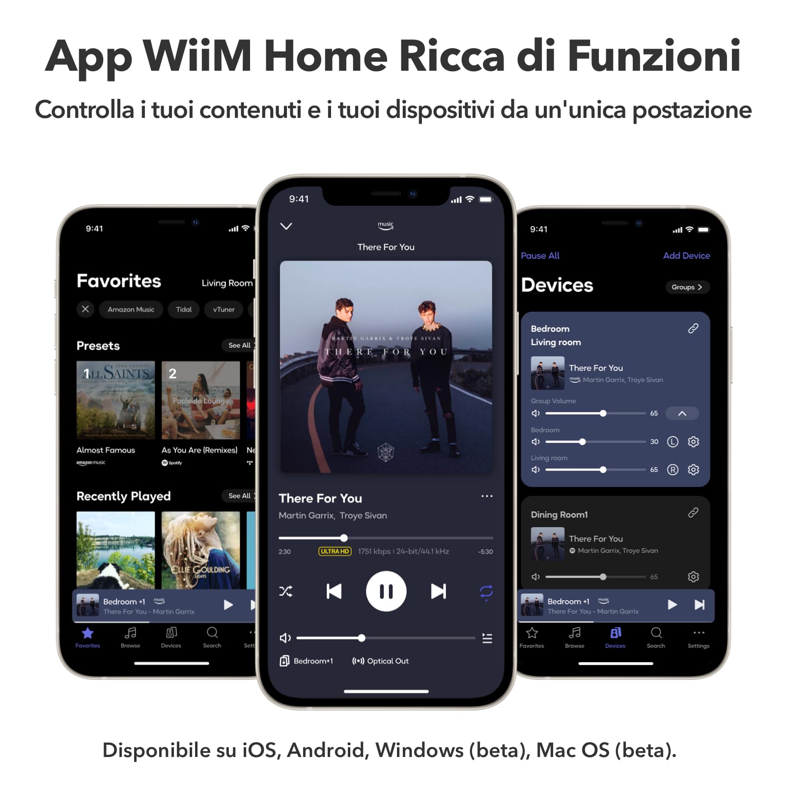 wiim-ultra-streamer-musicale-hi-res-con-touchscreen-e-dac-ess-grigio image 4