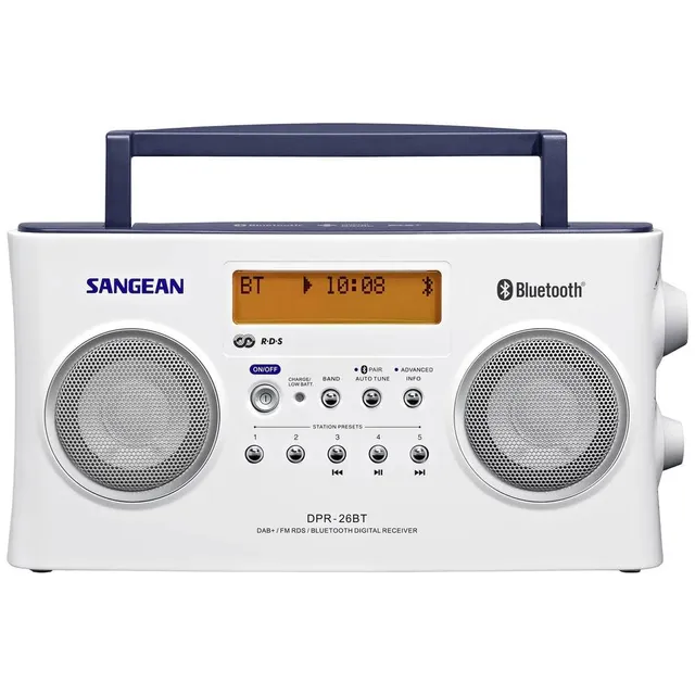 sangean-dpr-26-bt-radio-portatile-dab-fm-bluetooth-bianca image 1