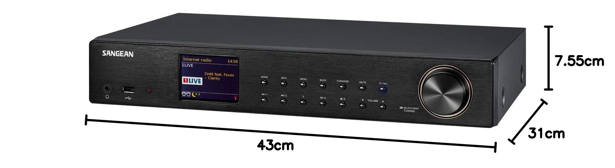 sangean-wft-3-radio-internet-wi-fi-dab-fm-con-telecomando-nera image 2