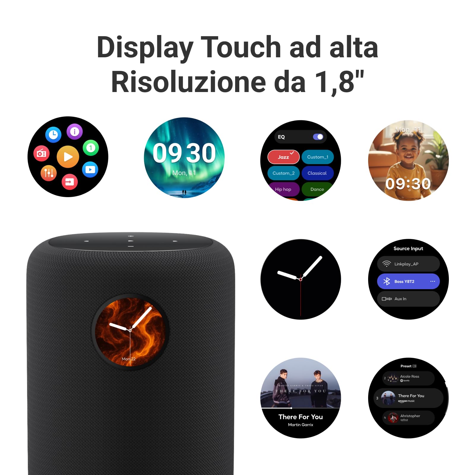 wiim-sound-smart-speaker-hi-res-wifi-con-touchscreen-nero image 2